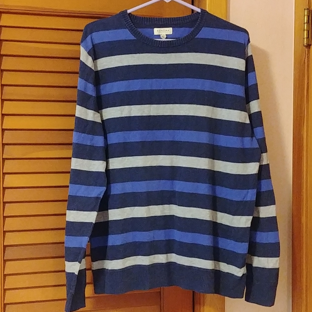 Blue striped sweater